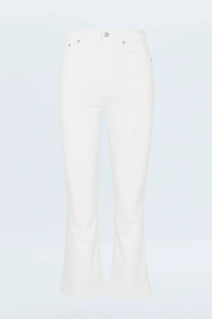Lennon High Rise Crop Jean - Vivid White