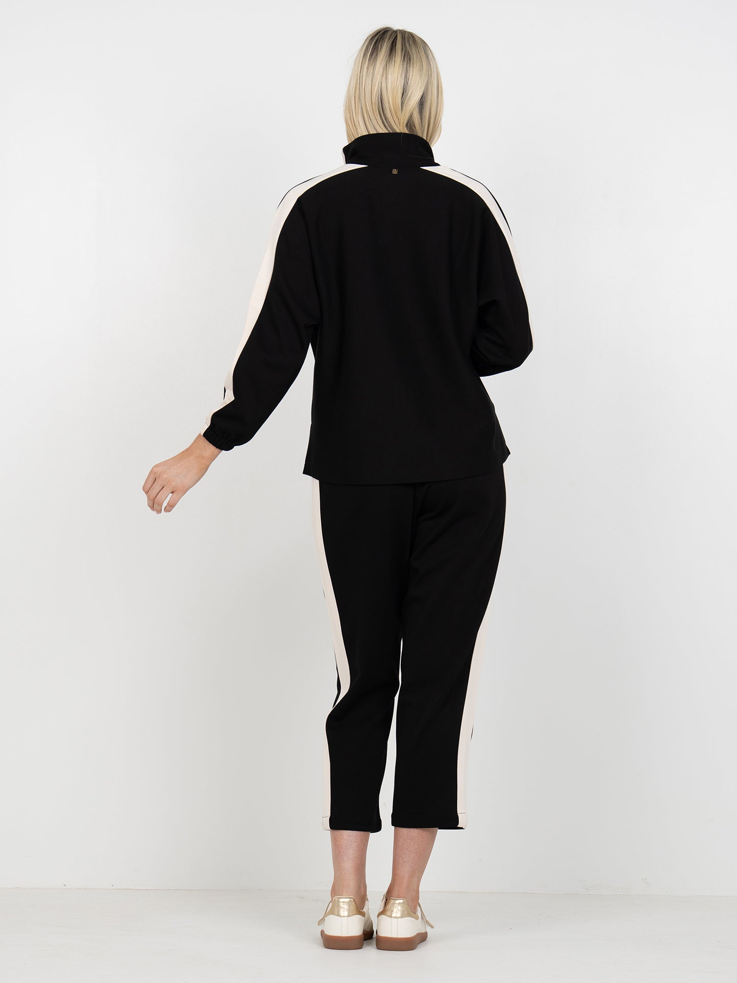 Long-Sleeve Poppy Top - Midnight Vanilla