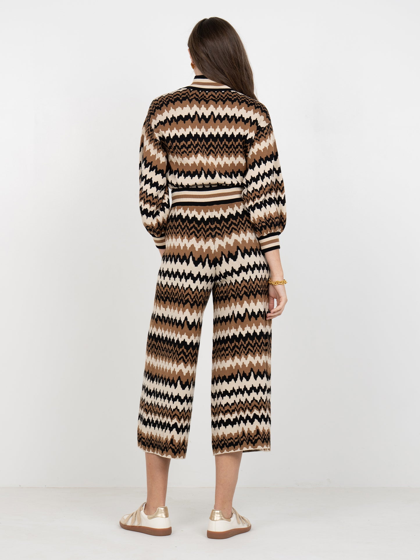 Teddy Crop Trouser Pants - Mocha Mirage