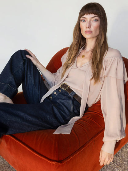 All Day Calf Hair Belt - Choco Brown