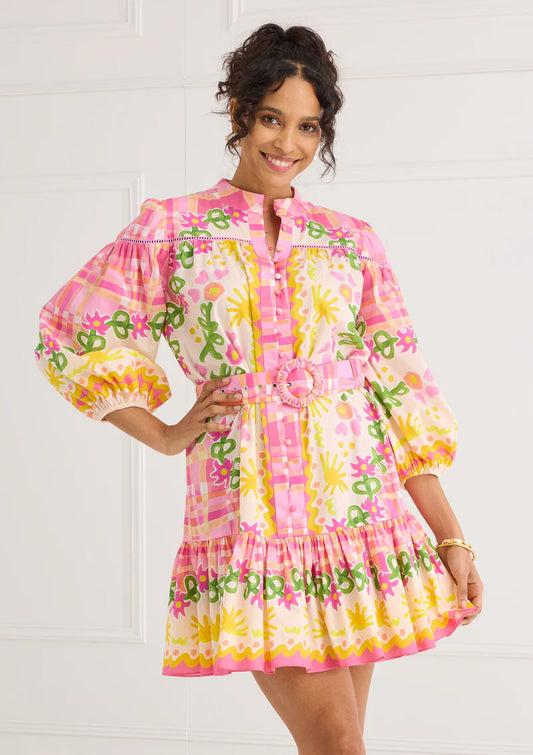 Lori-Anne Dress - Pink Tapestry Bloom