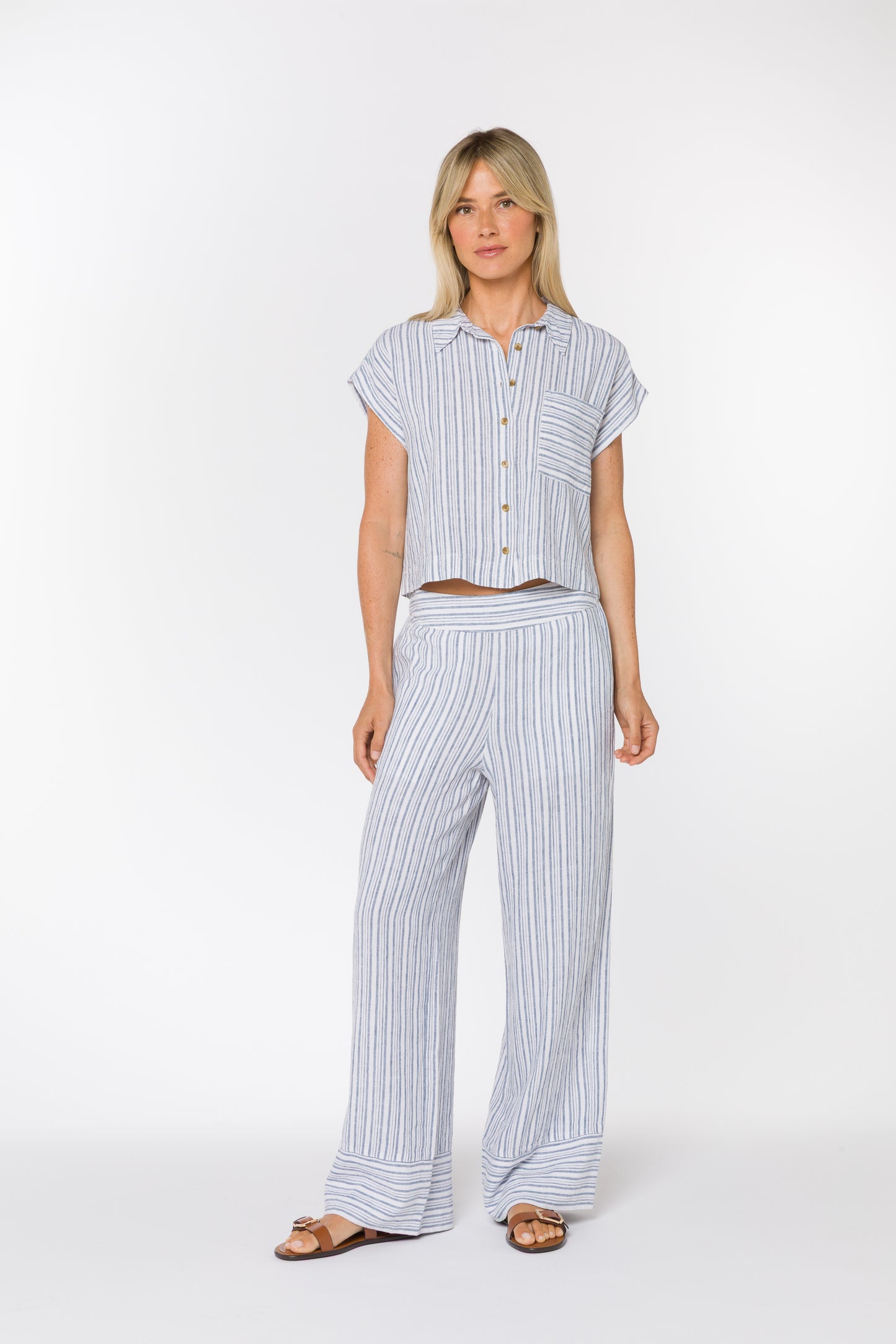 WASHED BLUE STRIPE
