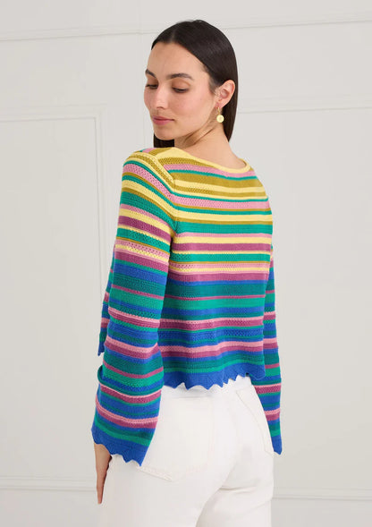 Abigail Sweater - Sunset Stripe