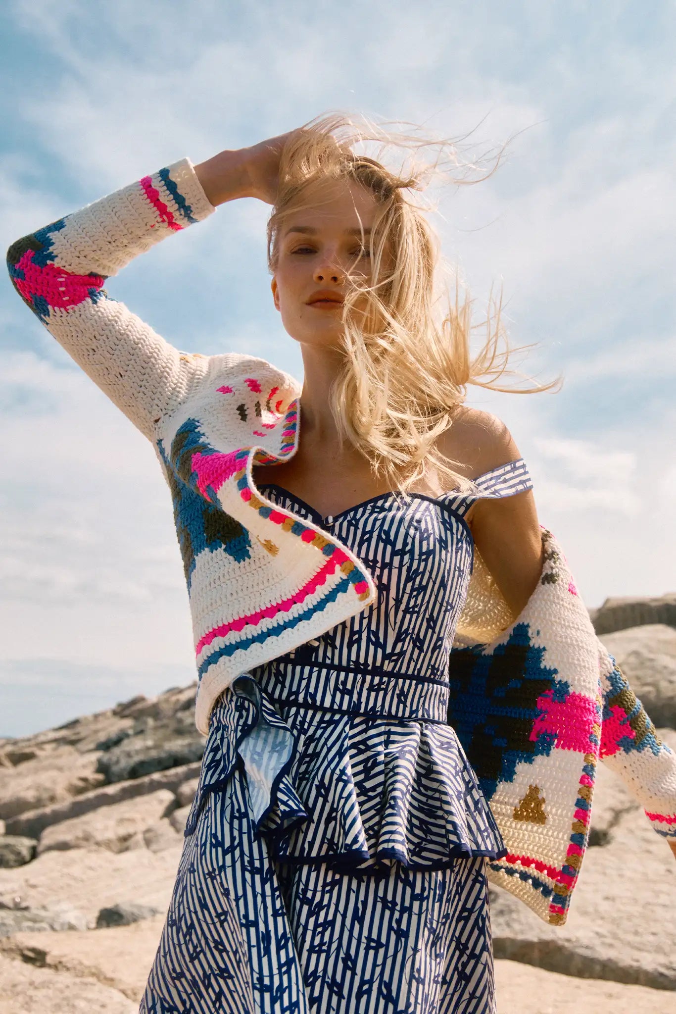 Callen Cardigan - Pink Multi