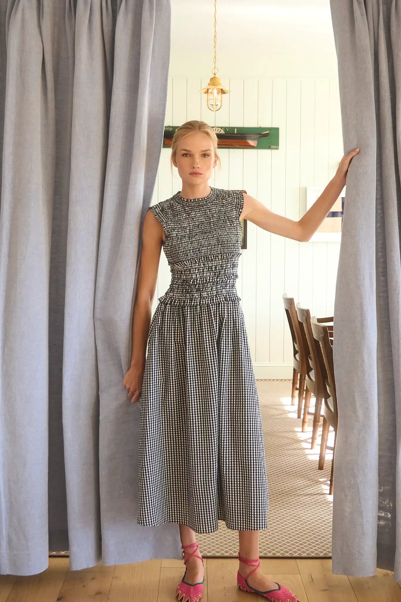 Louise Dress - Black & White