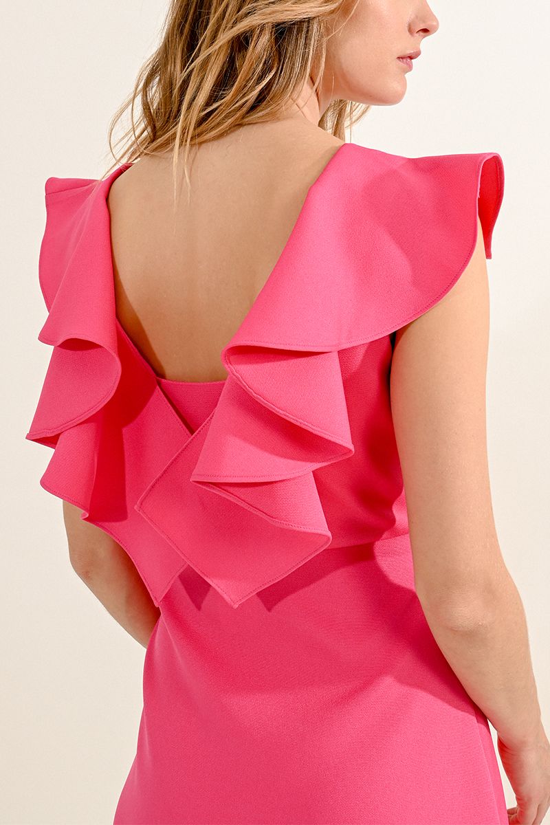 Shirley Ruffle Dress - Pink