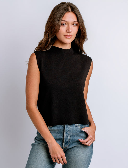 Betty Solid Sweater - Black