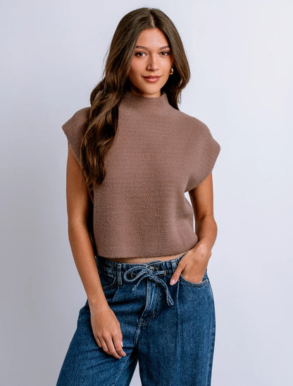 Tetra Solid Top - Mocha Mousse