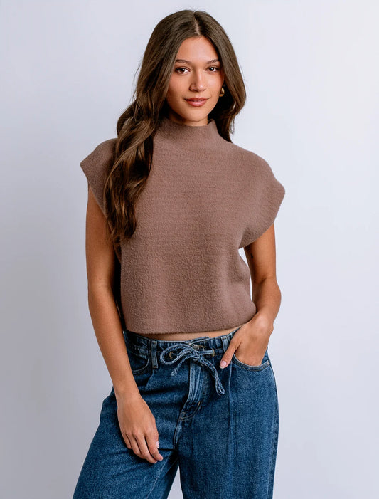 Tetra Solid Top - Mocha Mousse