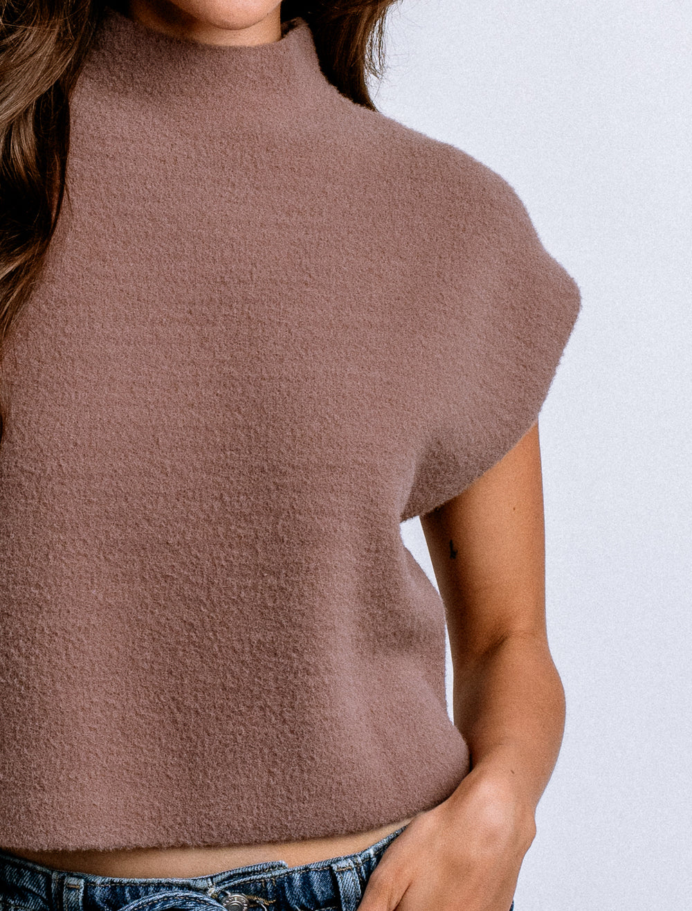 Tetra Solid Top - Mocha Mousse