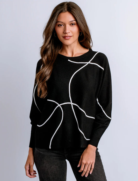 Freeform Top - Black/White
