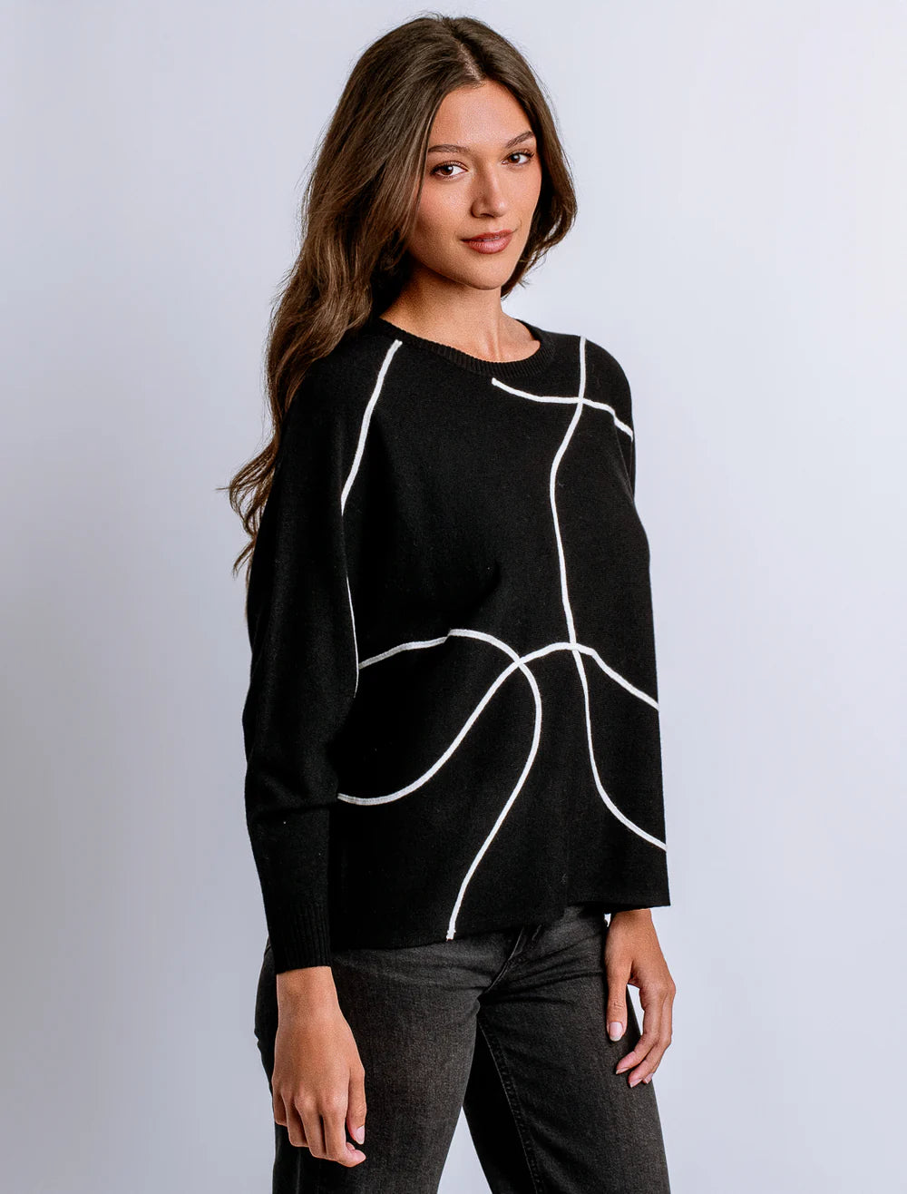 Freeform Top - Black/White