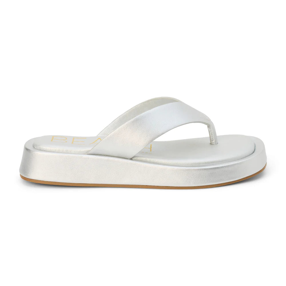 Mallorca Flip Flop Sandal - Silver
