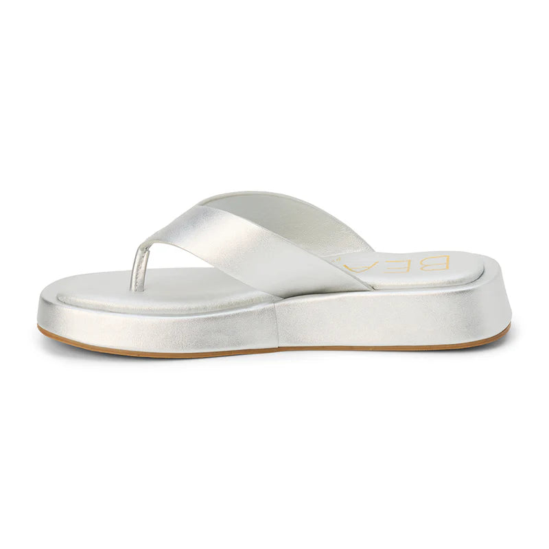 Mallorca Flip Flop Sandal - Silver