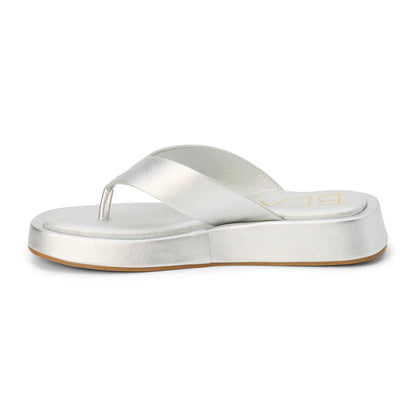 Mallorca Flip Flop Sandal - Silver