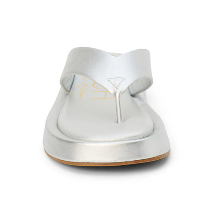 Mallorca Flip Flop Sandal - Silver