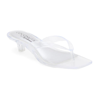 Margo Heeled Sandal - Clear
