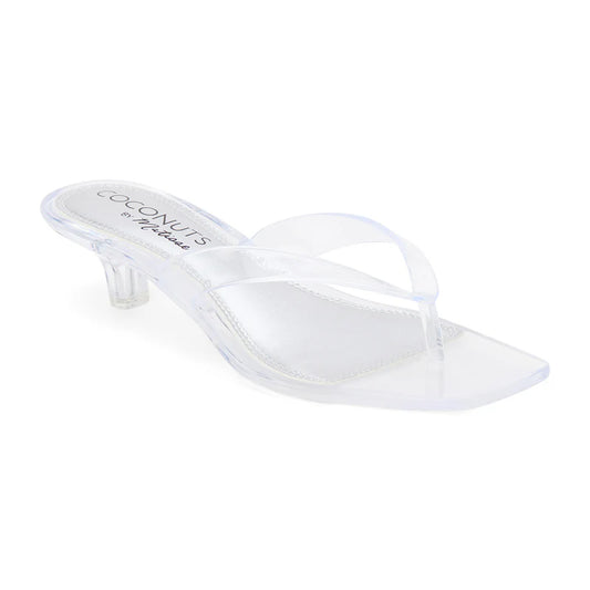 Margo Heeled Sandal - Clear