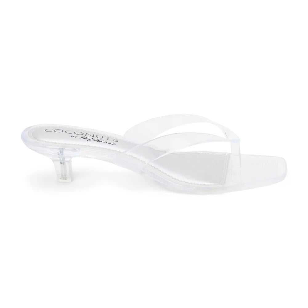 Margo Heeled Sandal - Clear
