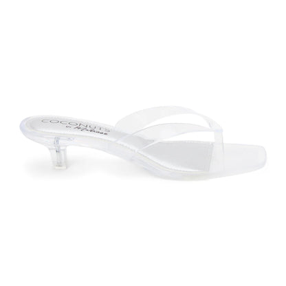 Margo Heeled Sandal - Clear