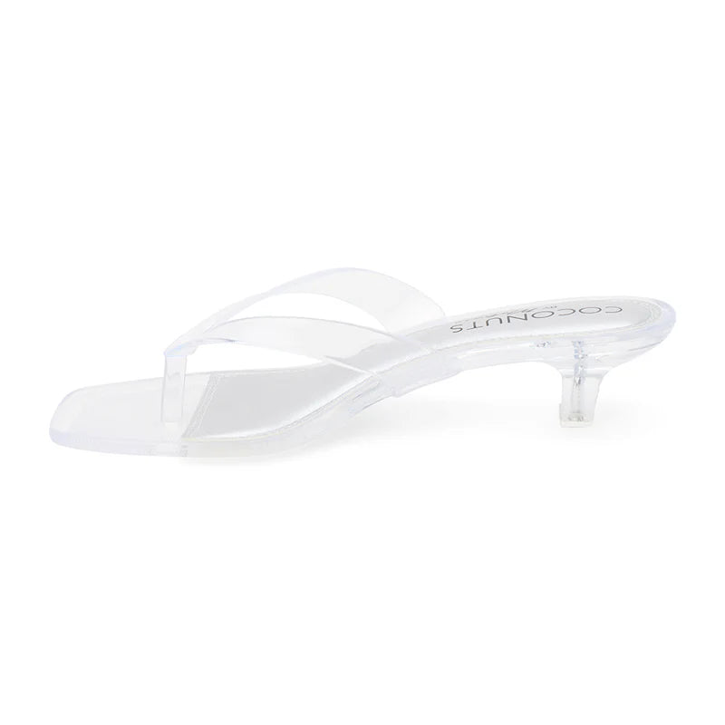 Margo Heeled Sandal - Clear