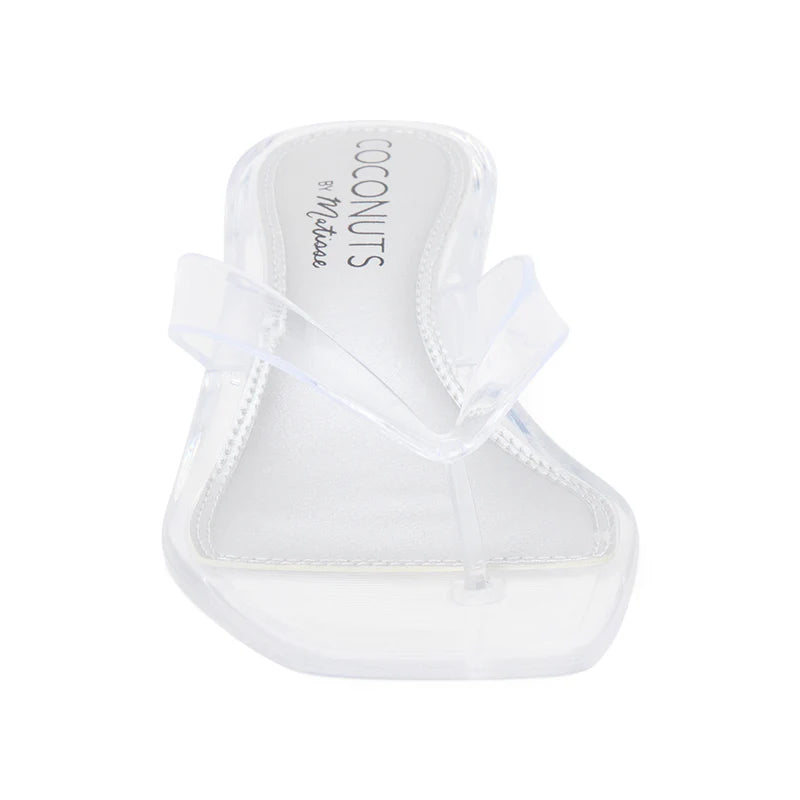 Margo Heeled Sandal - Clear