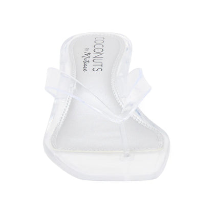 Margo Heeled Sandal - Clear