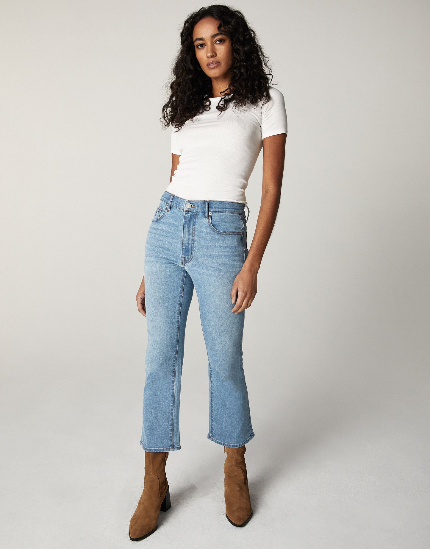 Unpublished MARLOW Mid-Rise Cropped Demi Flare Jean - Beverly