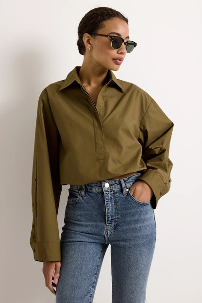 Dallas Top - Juniper Green
