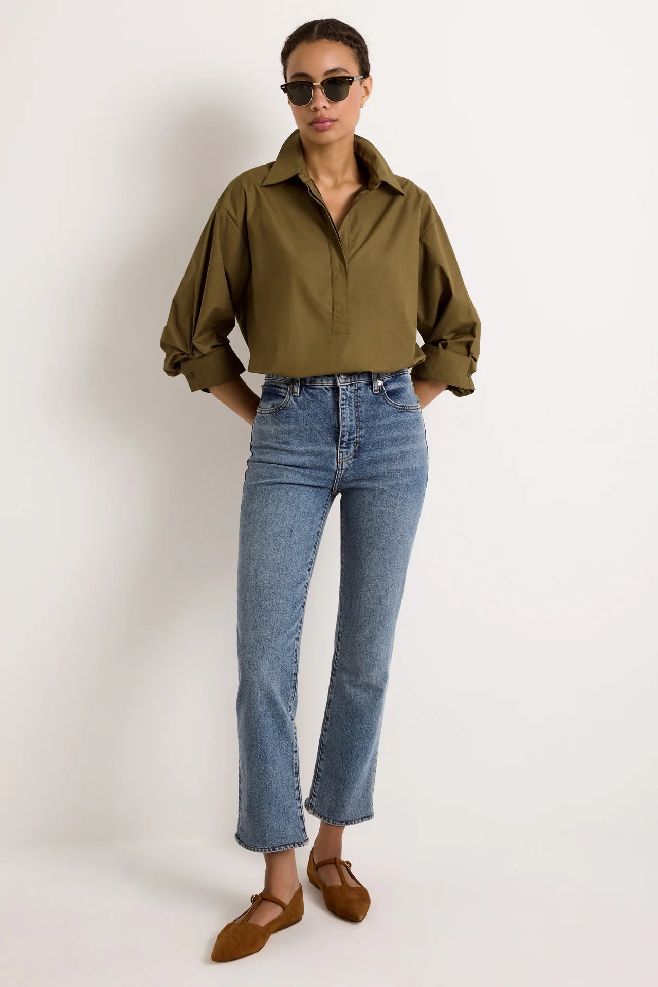 Dallas Top - Juniper Green