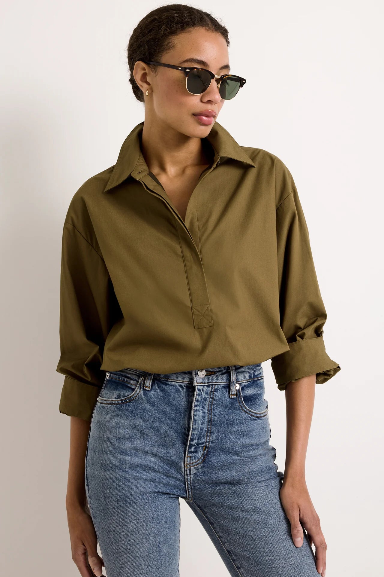 Dallas Top - Juniper Green