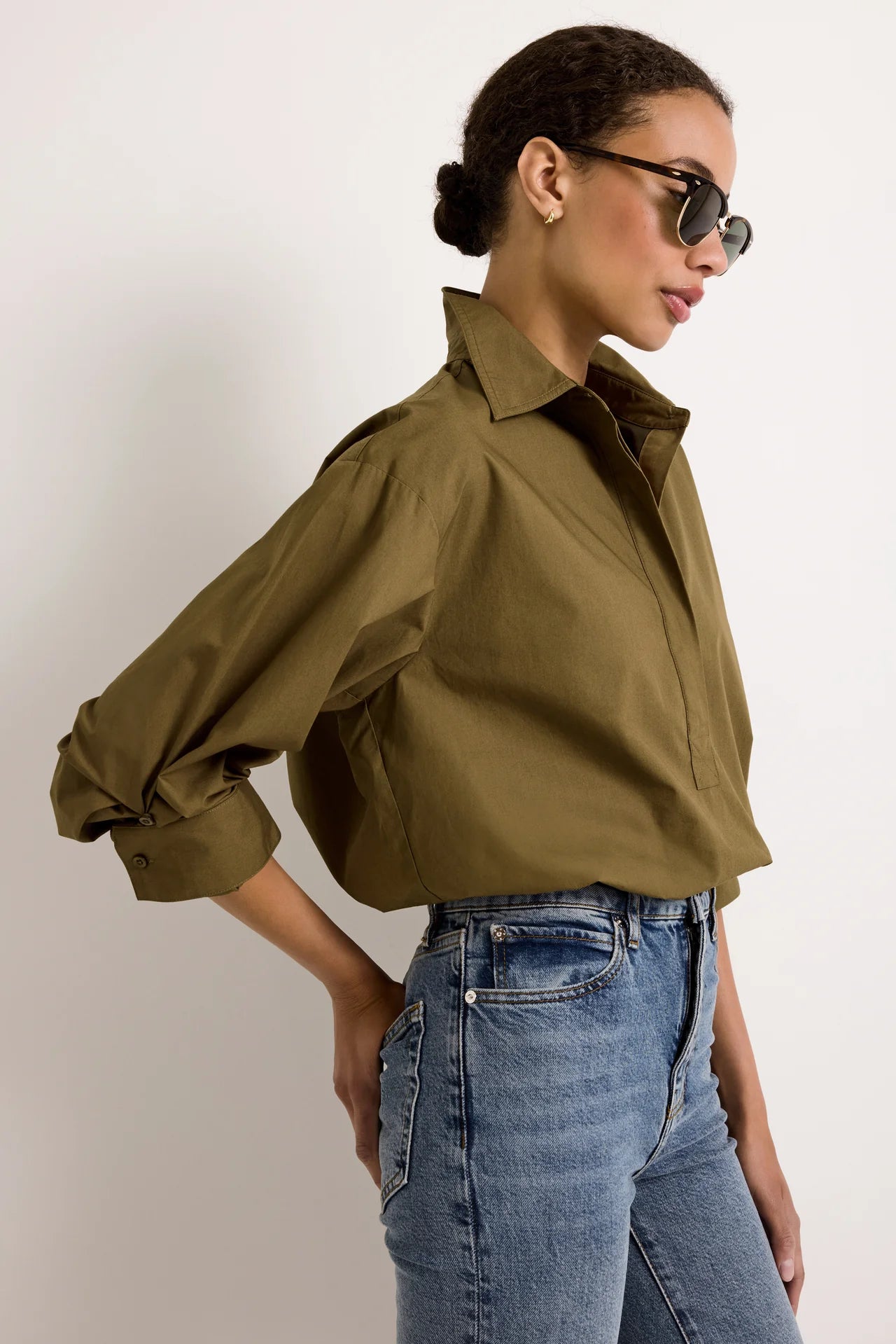 Dallas Top - Juniper Green