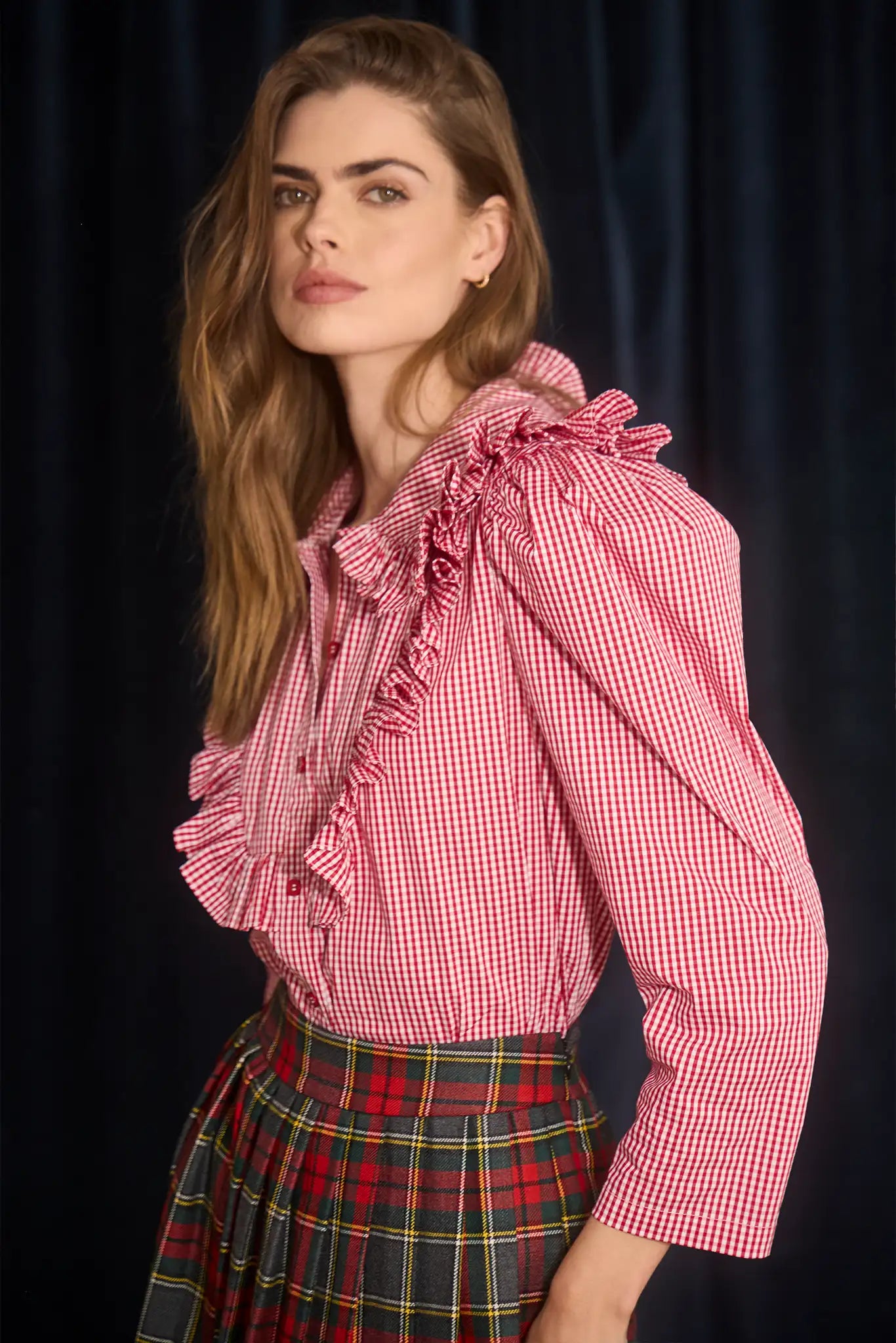 Mae Top - Carmine Check