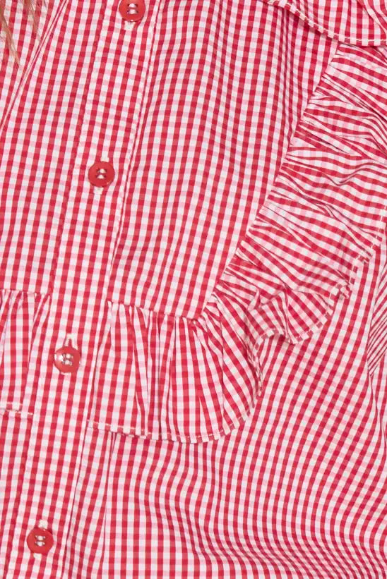 Mae Top - Carmine Check