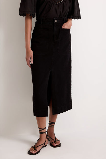 Leighton Denim Skirt - Pavement