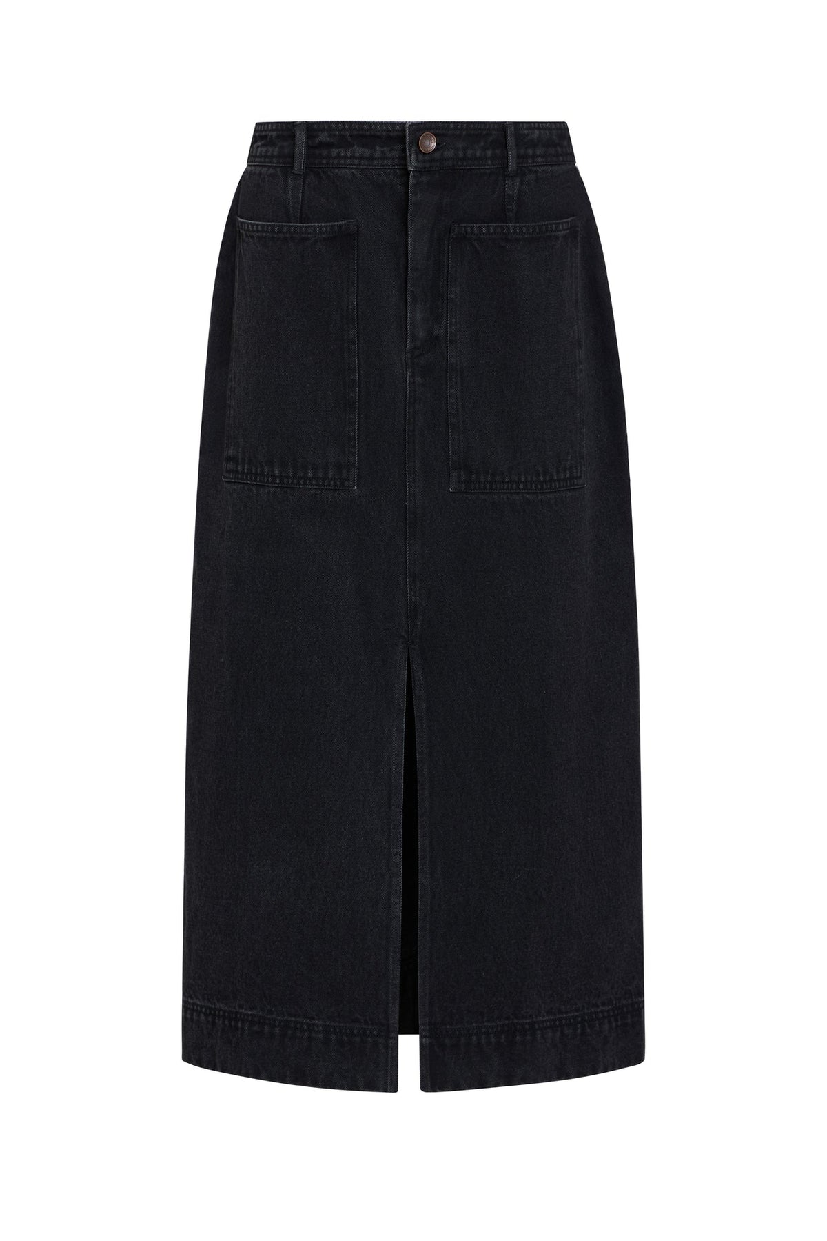 Leighton Denim Skirt - Pavement