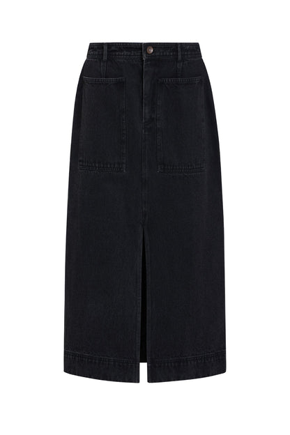 Leighton Denim Skirt - Pavement