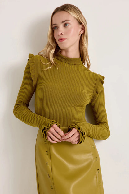 Tinley Turtleneck Top - Willow
