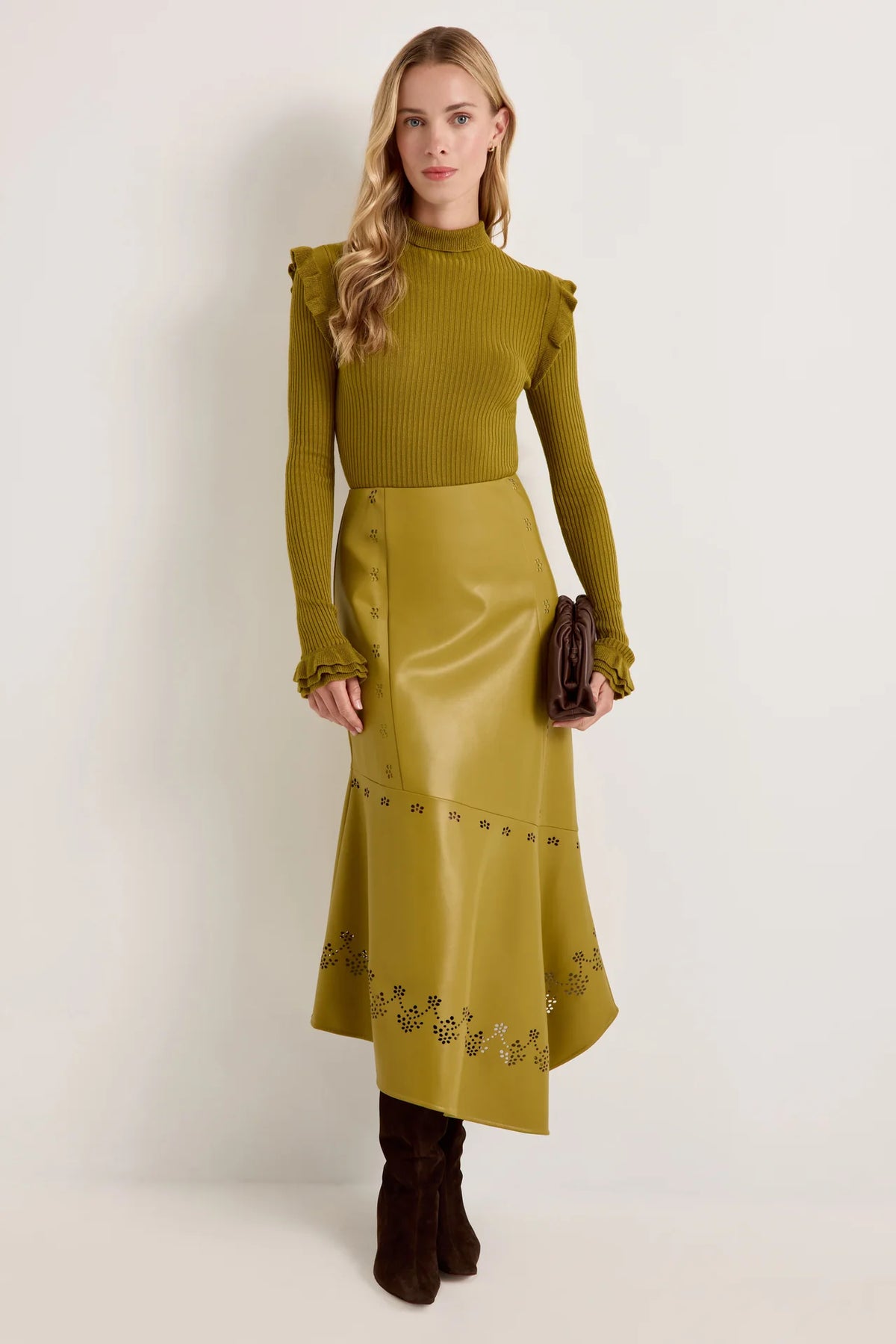 Tinley Turtleneck Top - Willow