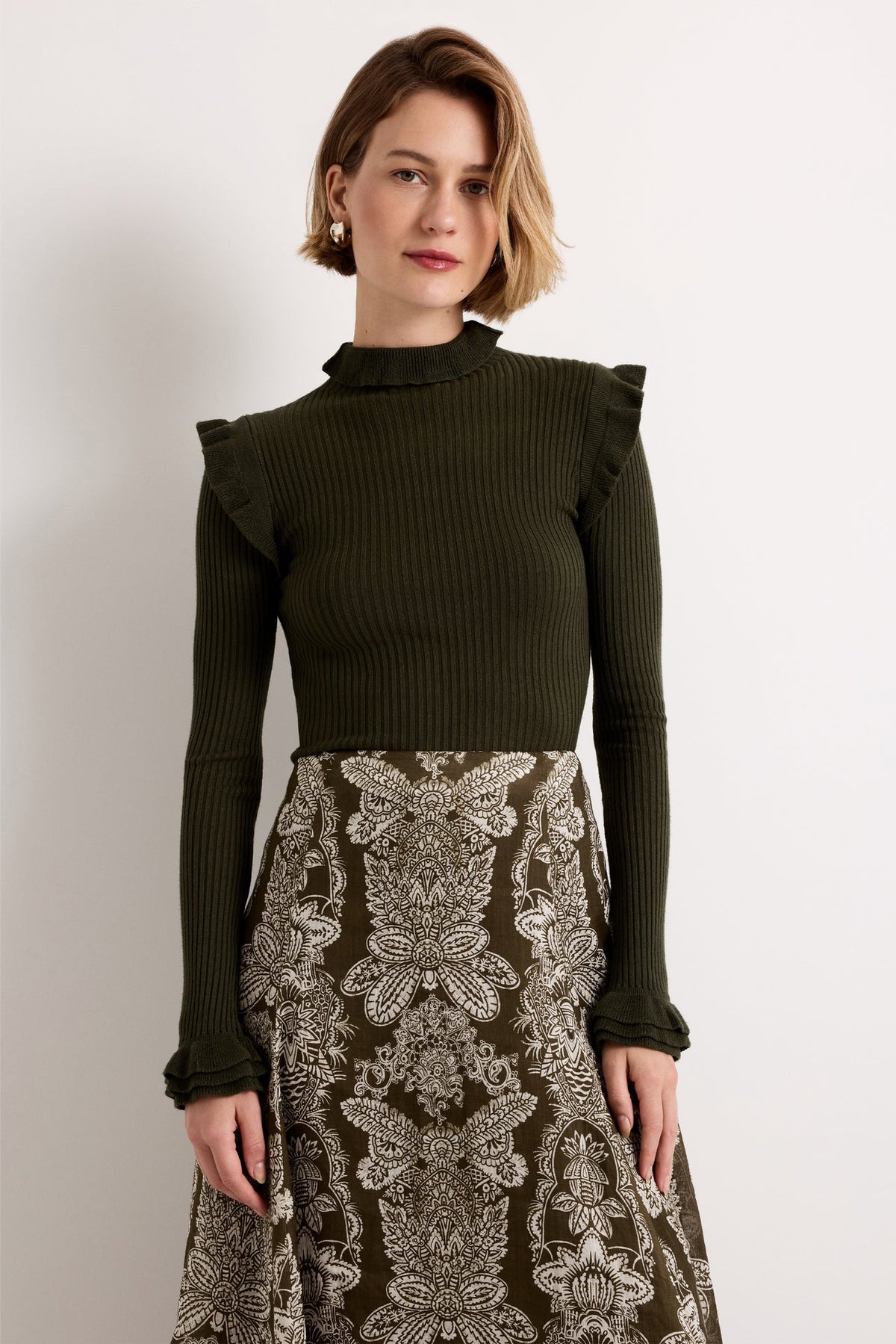 Tinley Turtleneck Sweater - Juniper Green