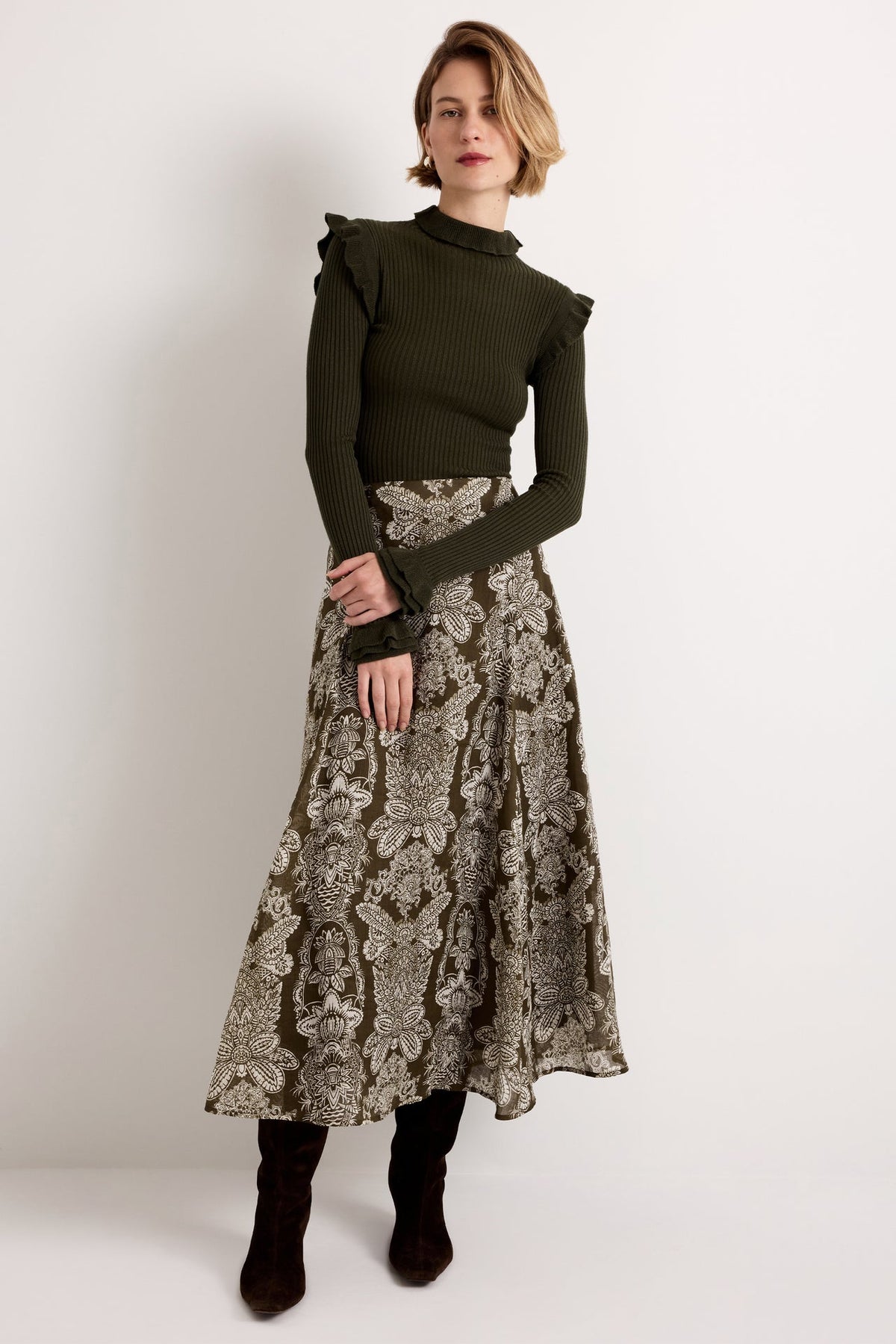 Tinley Turtleneck Sweater - Juniper Green