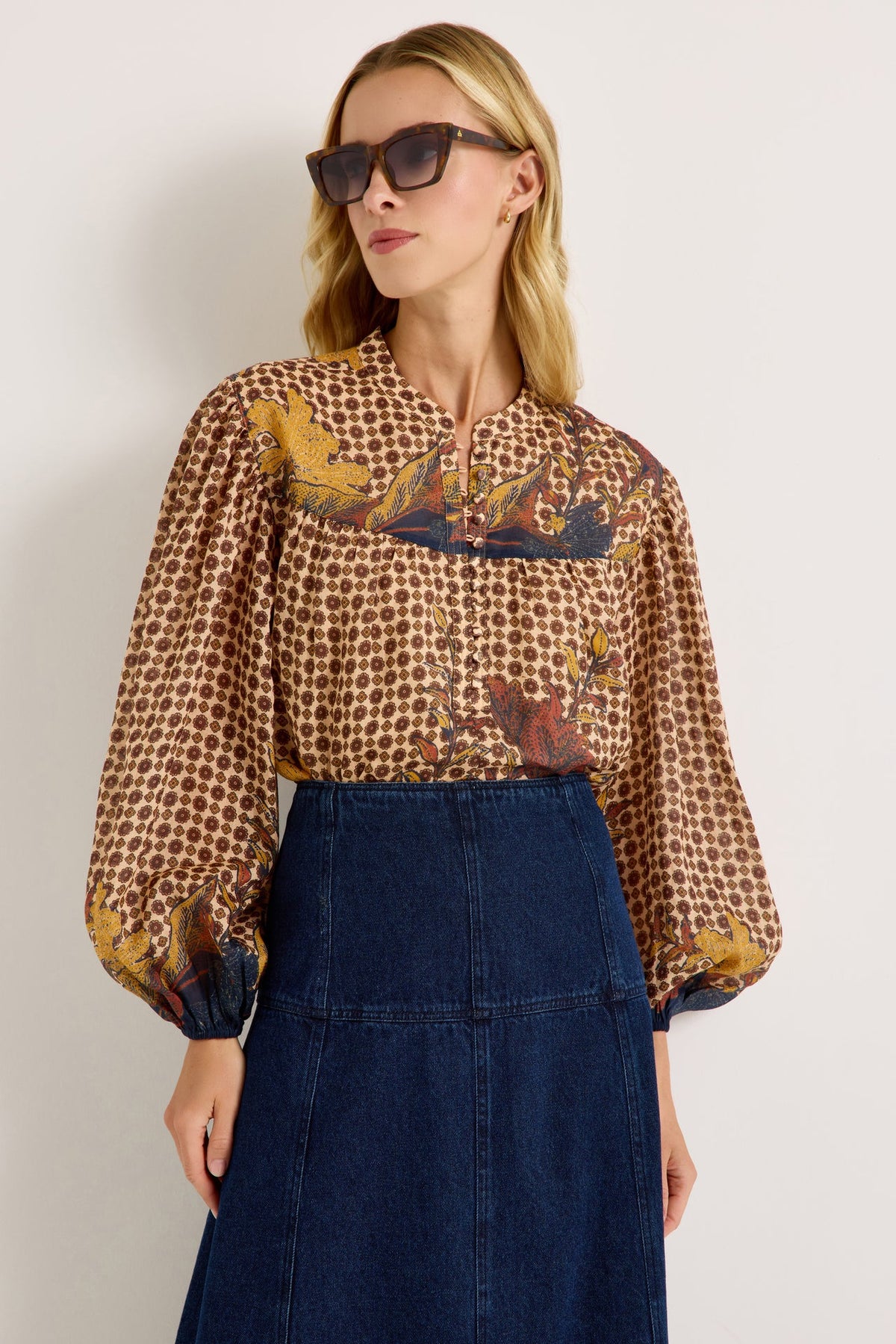 Yuko Denim Skirt - Dark Wash
