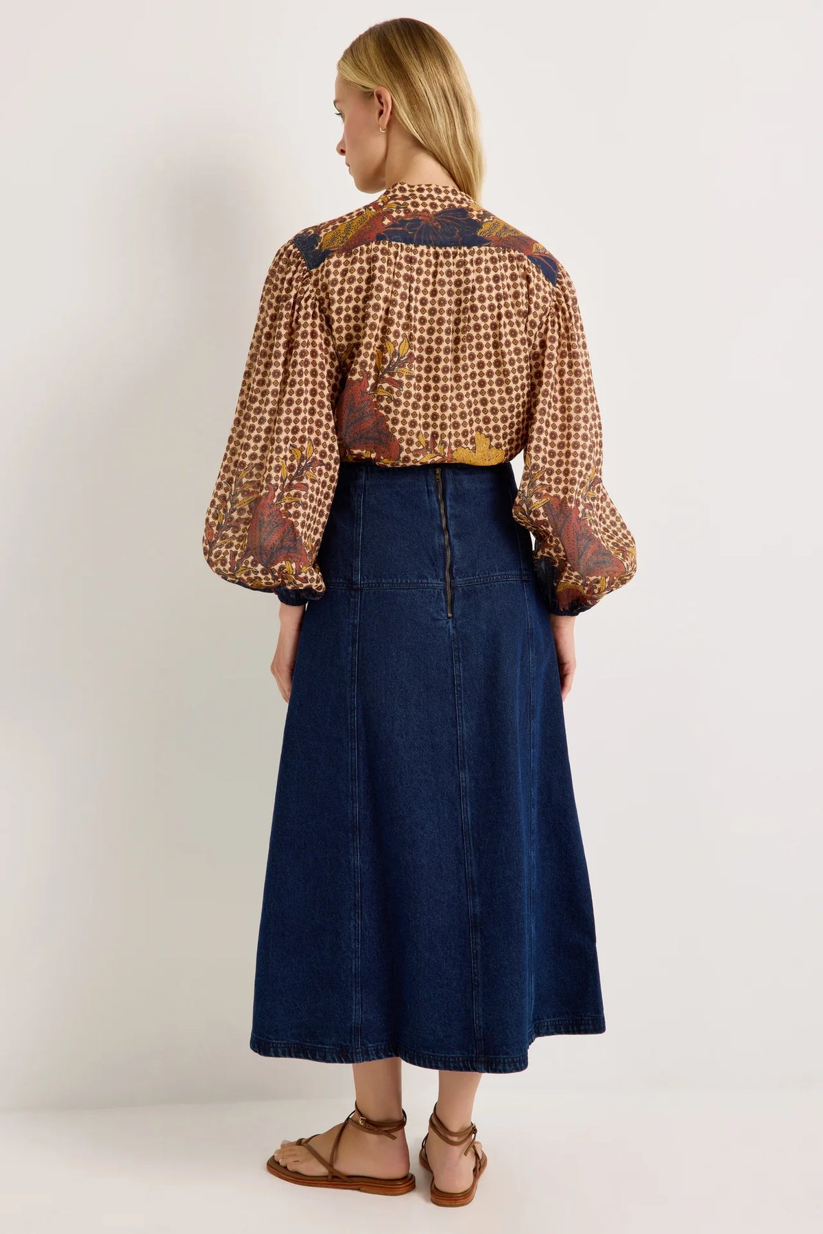 Yuko Denim Skirt - Dark Wash