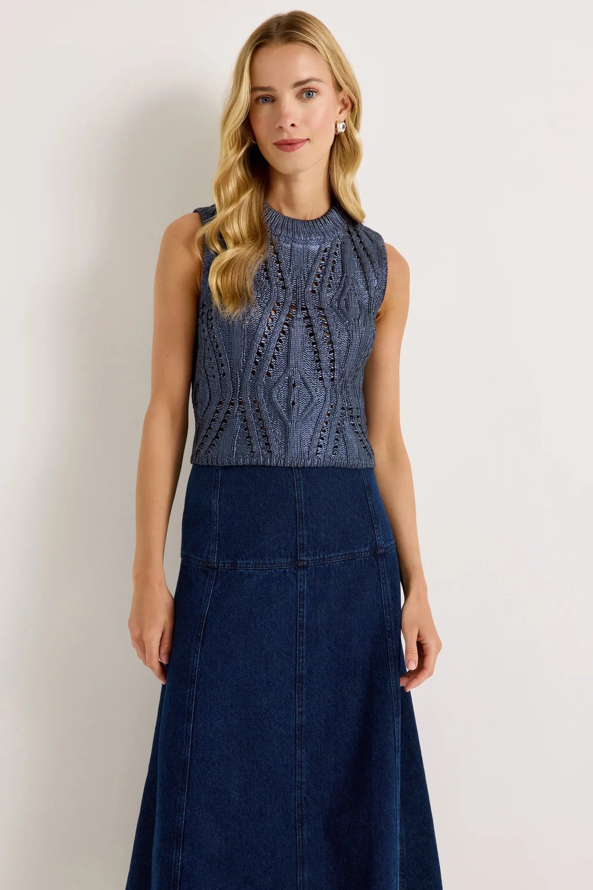 Yuko Denim Skirt - Dark Wash