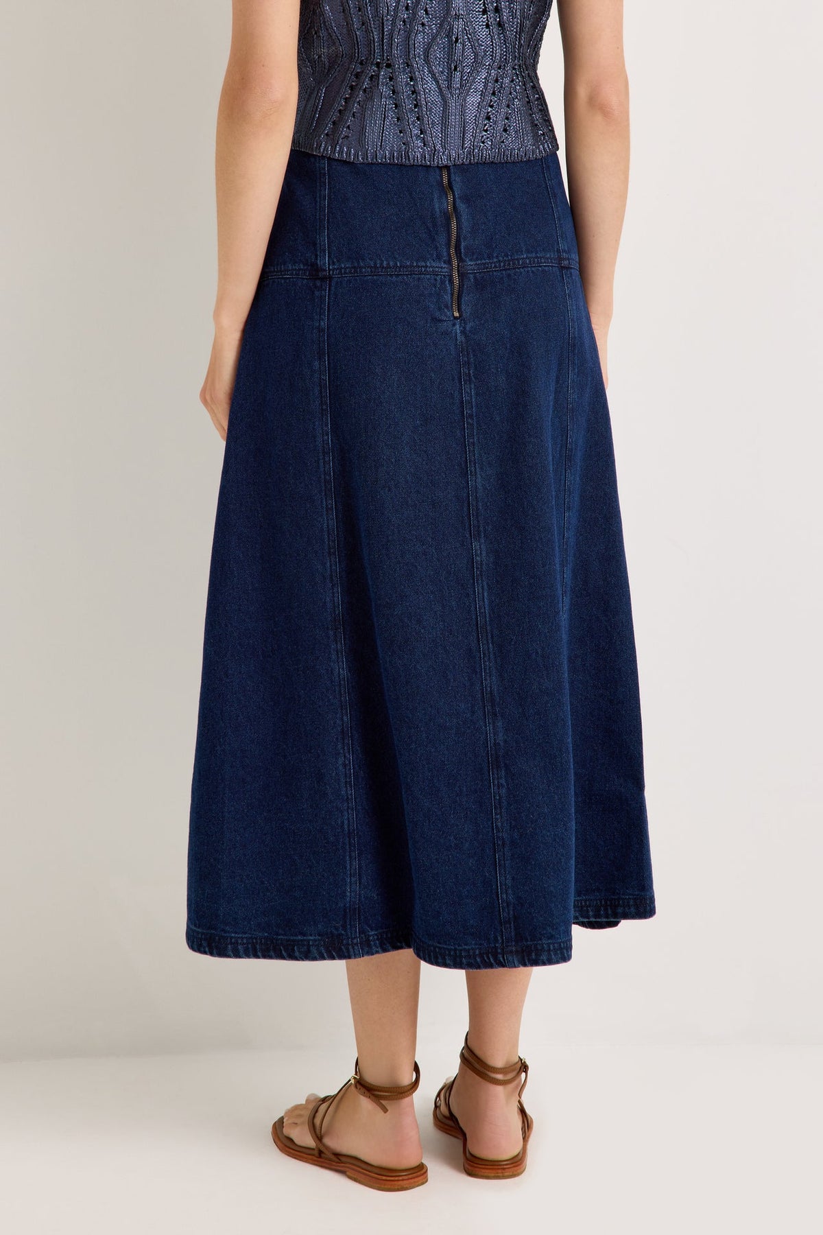 Yuko Denim Skirt - Dark Wash