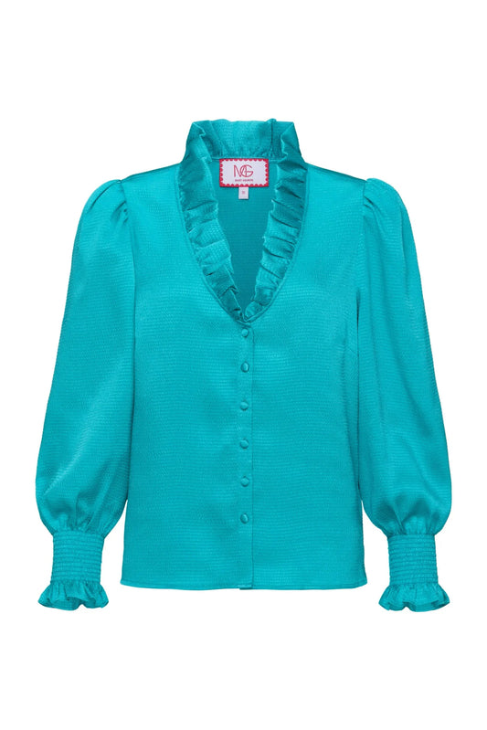 Harper Long Sleeve Top - Bluebird