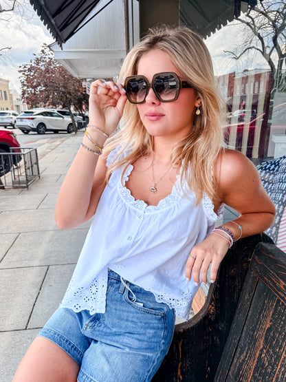 Rosabel Tank Top - Optic White