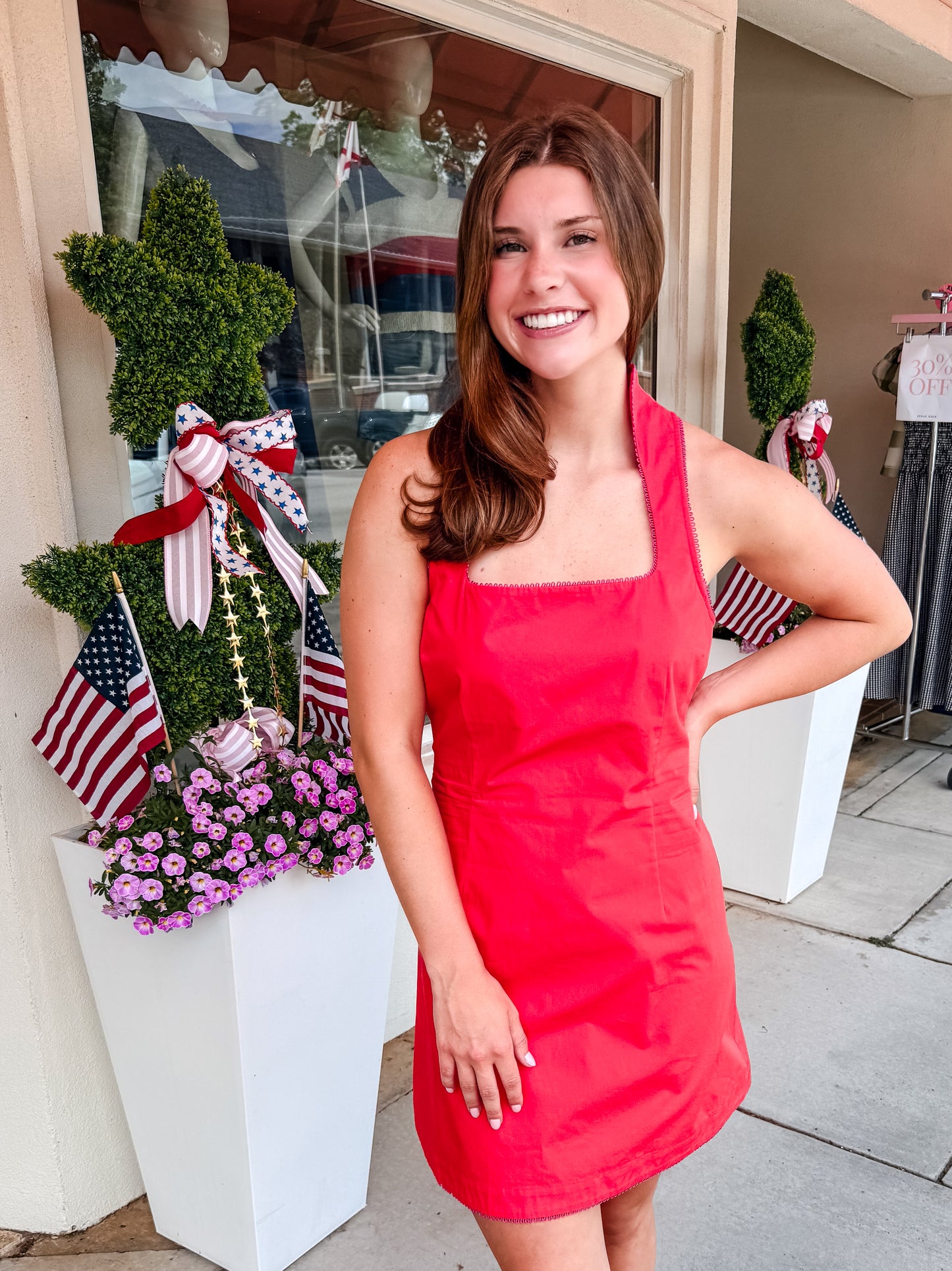 Adeline Dress - Rouge