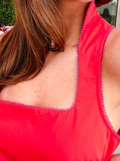 Adeline Dress - Rouge