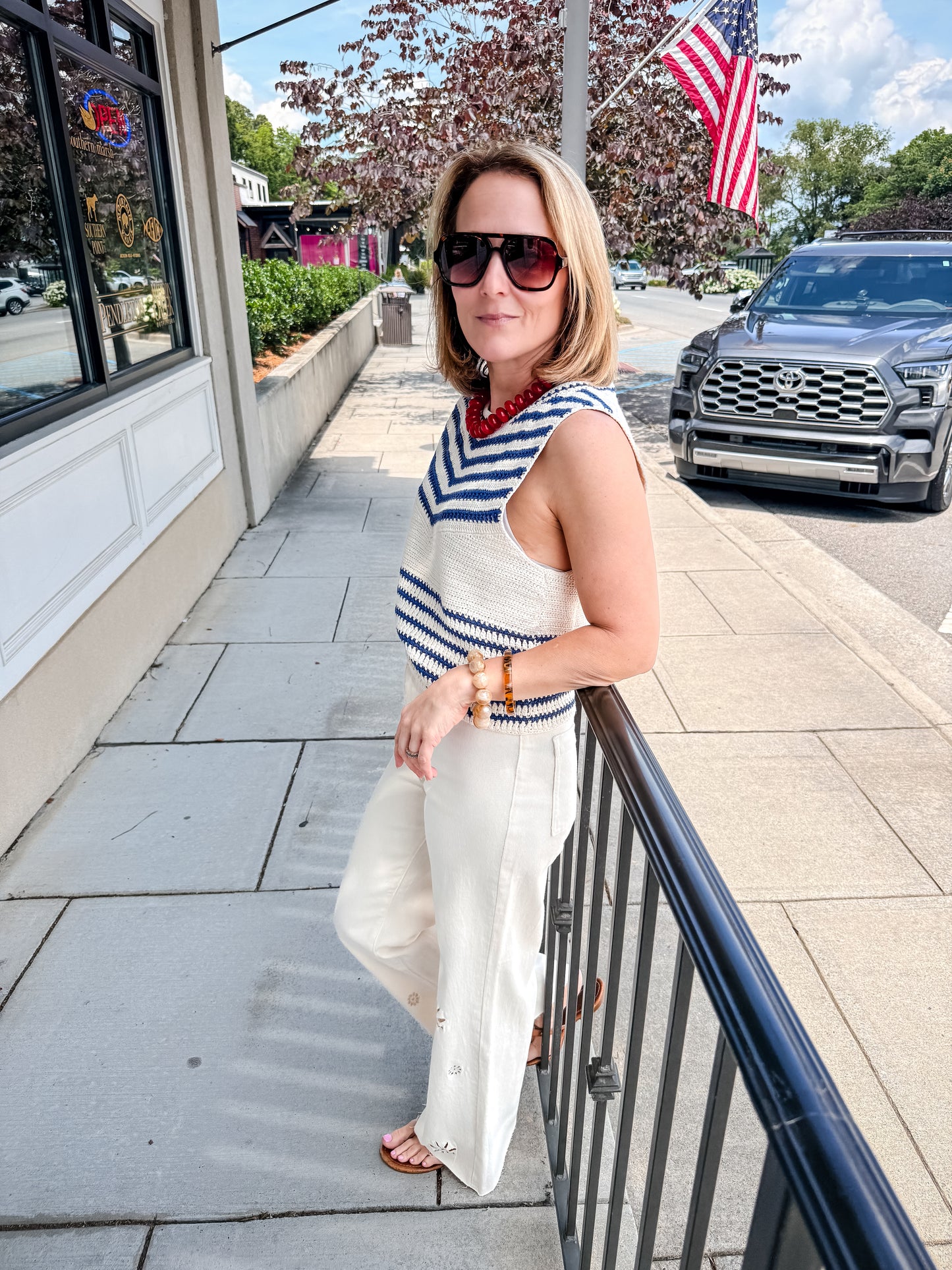Cass Tank Top - Tide